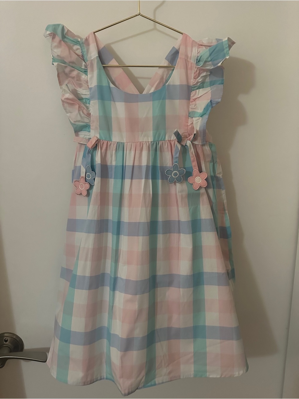 Cynthia Rowley Girls Pastel Plaid Dress | Size 6